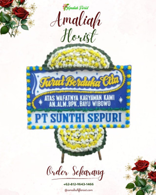 Papan Bunga Duka di Cibaregbeg